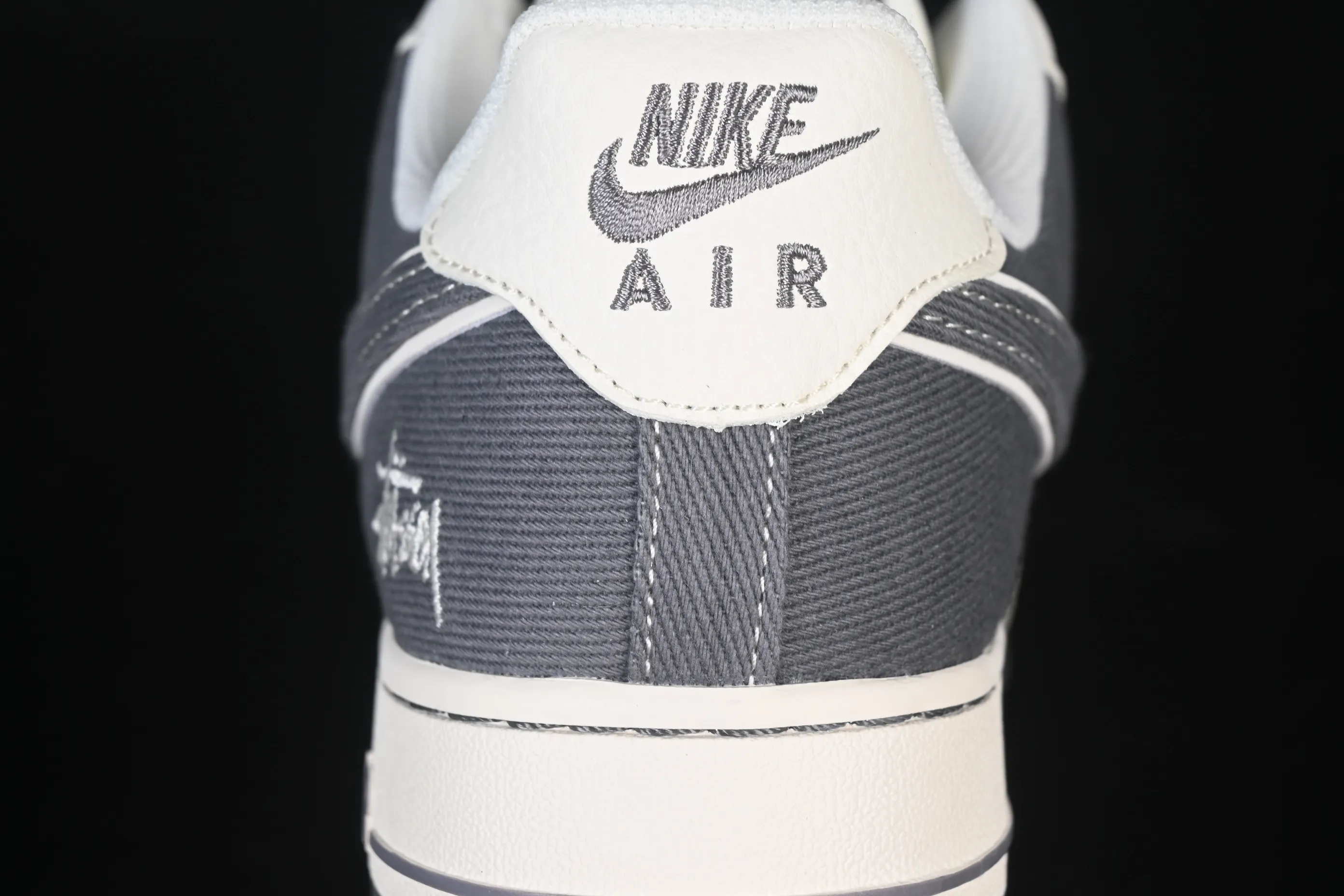 All categories Nk Air Force 1 Air Force series Nk Air Force 1 Low Air Force low-top Nike Air Force 1'07 Low Stusi co-branded rice dark gray canvas Air Force 1 low-top casual sneakers JP8028-011